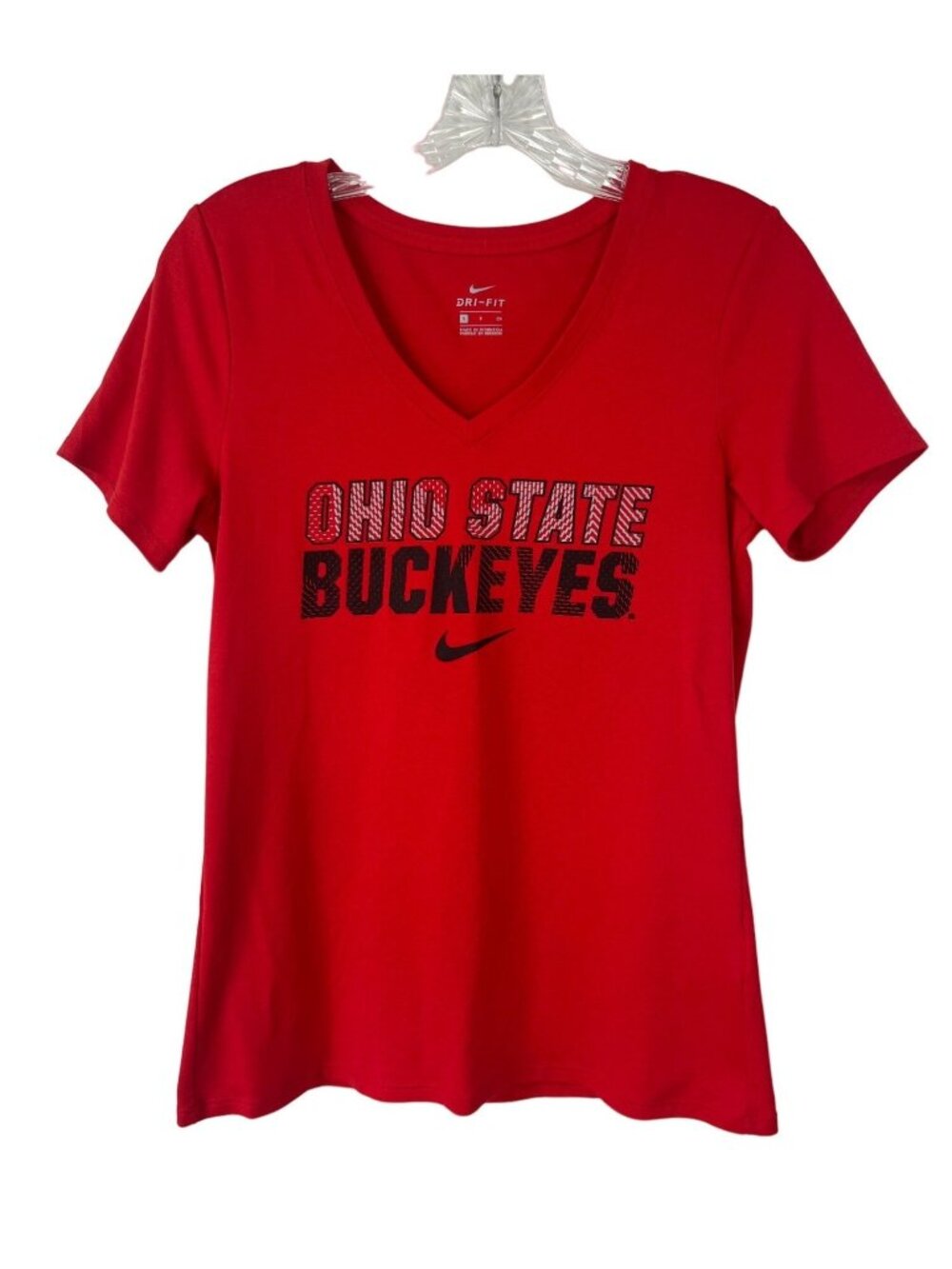 Nike Ohio State Buckeyes Tshirt Dri Fit Small‎ Red NCAA Fan Wear